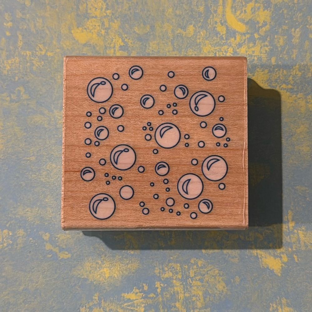 Rubber Stamp by Rubber Stampede, Bubbles NWT